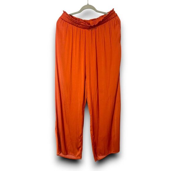 Molly Green Rust Wide Leg Pants Womens Size‎ XL Boho Chic - Picture 1 of 8